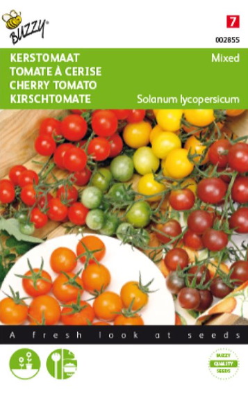 Kerstomaat mix 4 soorten (Solanum) 30 zaden BU